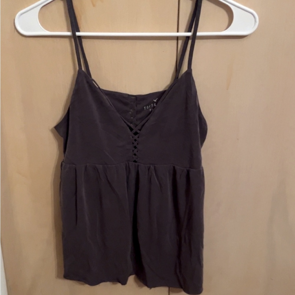 American Eagle Lace Up Tank Top